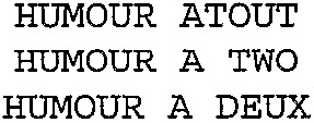 HUMOUR ATOUT HUMOUR A TWO HUMOUR A DEUX_logo