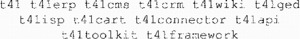 t41 t41erp t41cms t41crm t41wiki t41ged t41isp t41cart t41connector t41api t41toolkit t41framework_logo