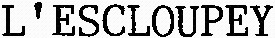 L'ESCLOUPEY_logo