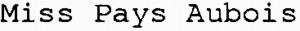 Miss Pays Aubois_logo