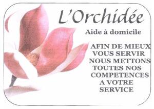 L'Orchidée Aide à domicile AFIN DE MIEUX VOUS SERVIR NOUS METTONS TOUTES NOS COMPETENCES A VOTRE SERVICE_logo