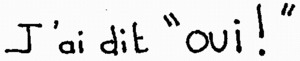 J'ai dit  OUI! _logo