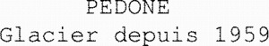 PEDONE Glacier depuis 1959_logo