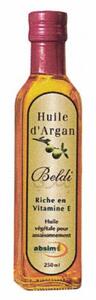 Huile d'Argan Beldi Riche en Vitamine E Huile végétale pour assaisonnement absim 250ml_logo