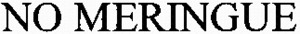 NO MERINGUE_logo