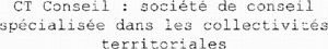 CT Conseil : société de conseil spécialisée dans les collectivités territoriales_logo