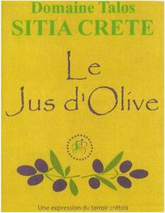 DOMAINE TALOS SITIA CRETE LE JUS D'OLIVE. UNE EXPRESSION DU TERROIR CRETOIS_logo