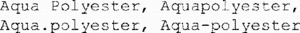 Aqua Polyester, Aquapolyester, Aqua.polyester, Aqua-polyester_logo