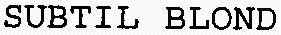 SUBTIL BLOND_logo