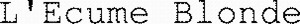 L'Ecume Blonde_logo