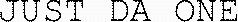 JUST DA ONE_logo