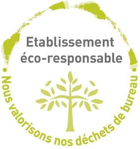 ETABLISSEMENT ECO-RESPONSABLE NOUS VALORISONS NOS DECHETS DE BUREAU_logo