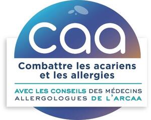 CAA COMBATTRE LES ACARIENS ET LES ALLERGIES AVEC LES CONSEILS DES MEDECINS ALLERGOLOGUES DE L ARCAA_logo