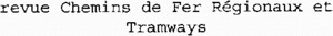 revue Chemins de Fer Régionaux et Tramways_logo
