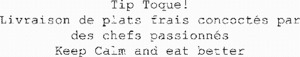 Tip Toque! Livraison de plats frais concoctés par des chefs passionnés Keep Calm and eat better_logo