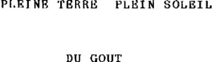 PLEINE TERRE PLEIN SOLEIL DU GOUT_logo