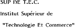 SUP DE T.E.C. INSTITUT SUPERIEUR DE "TECHNOLOGIE ET COMMERCE"_logo