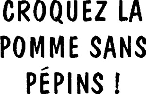 CROQUEZ LA POMME SANS PEPINS !_logo
