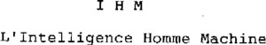 I H M L'INTELLIGENCE HOMME MACHINE_logo