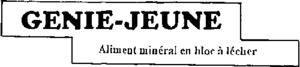 GENIE-JEUNE ALIMENT MINERAL EN BLOC A LECHER_logo