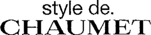 STYLE DE. CHAUMET_logo