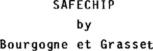 SAFECHIP BY BOURGOGNE ET GRASSET_logo