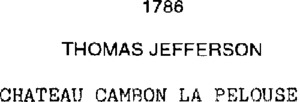 1786 THOMAS JEFFERSON CHATEAU CAMBON LA PELOUSE_logo