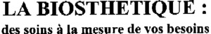 LA BIOSTHETIQUE : DES SOINS A LA MESURE DE VOS BESOINS_logo