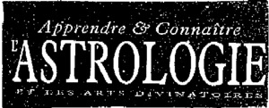 APPRENDRE & CONNAITRE L'ASTROLOGIE ET LES ARTS DIVINATOIRES_logo