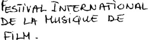 FESTIVAL INTERNATIONAL DE LA MUSIQUE DE FILM._logo