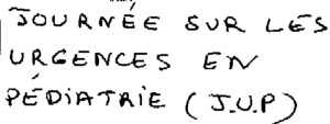 JOURNÉE SUR LES URGENCES EN PÉDIATRIE (J.U.P)_logo